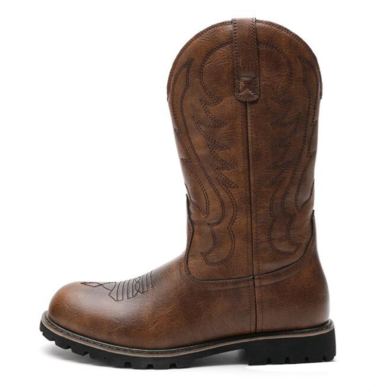 Vintage Fashion For Mens - Botas de cowboy masculinas góticas, designer