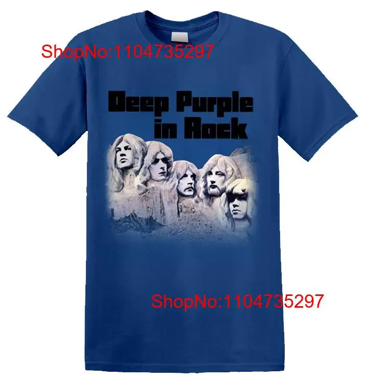 Vintage Fashion Knitwear - Profundo roxo 'in rock' t camisa