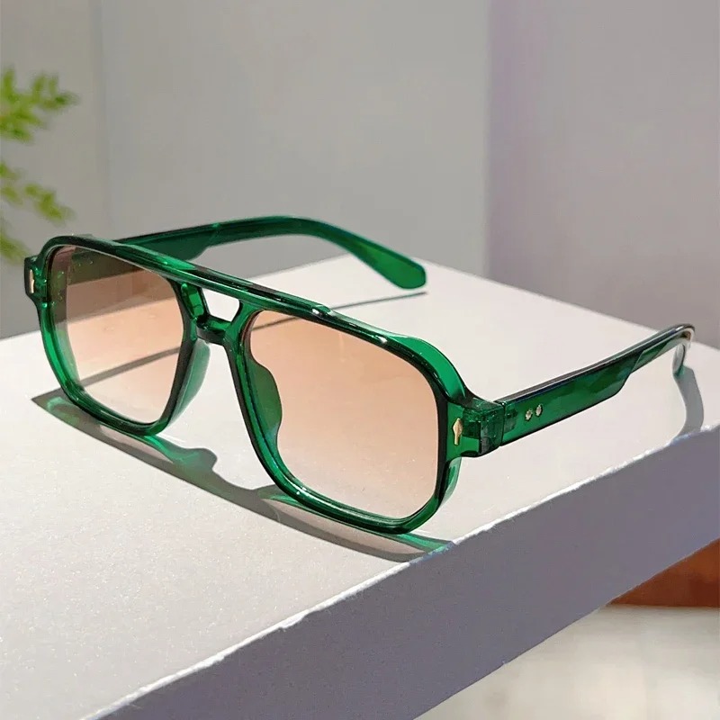 Vintage Fashion Glasses - Novos Óculos de Sol Quadrados Vintage