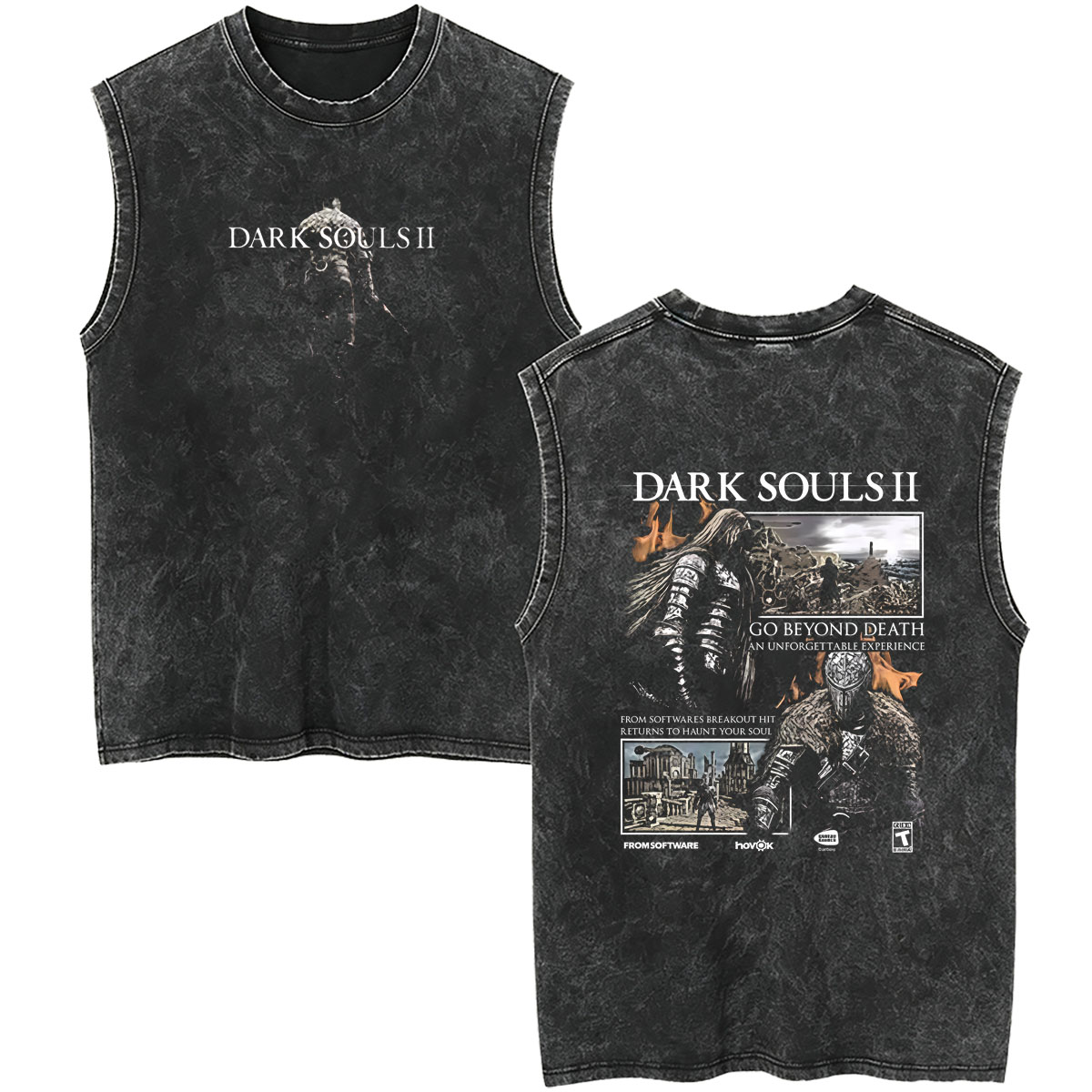 Vintage Fashion Game - Camisetas Sem Mangas Vintage Lavadas Dark