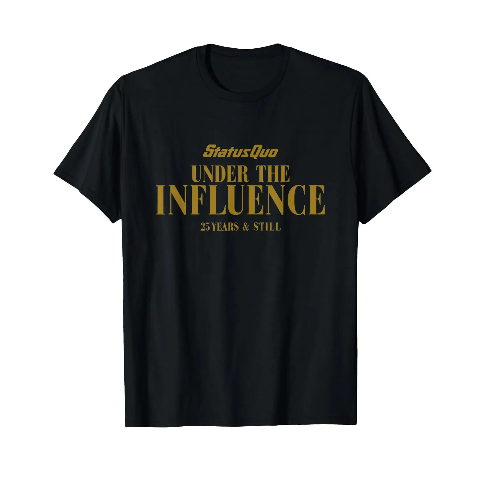 Vintage Fashion Influencer - Camiseta Preta Vintage Status Quo Under