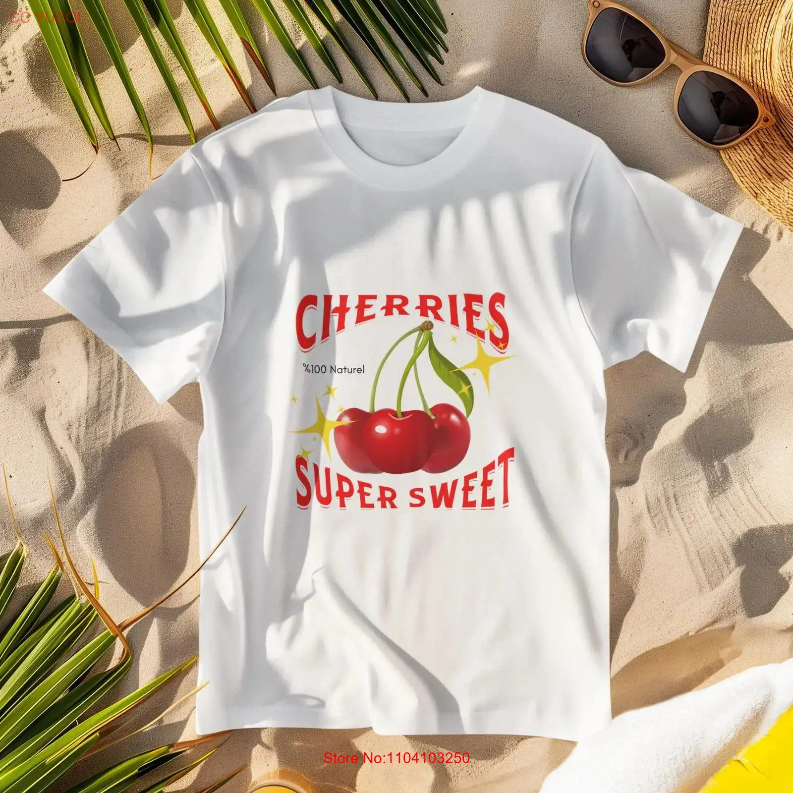 Vintage Fashion Knitwear - Camiseta super doce com estampa de