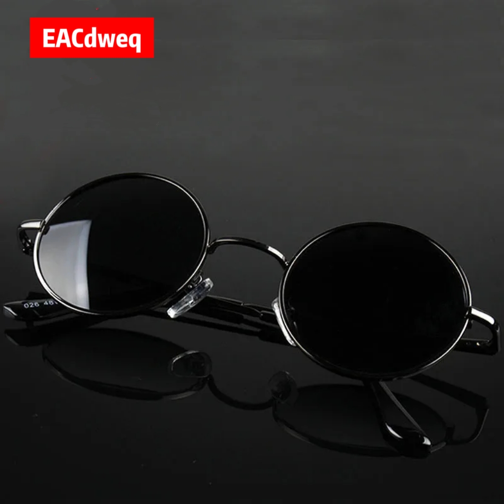 Vintage Fashion Glasses - Óculos de Sol Redondos Retrô Vintage