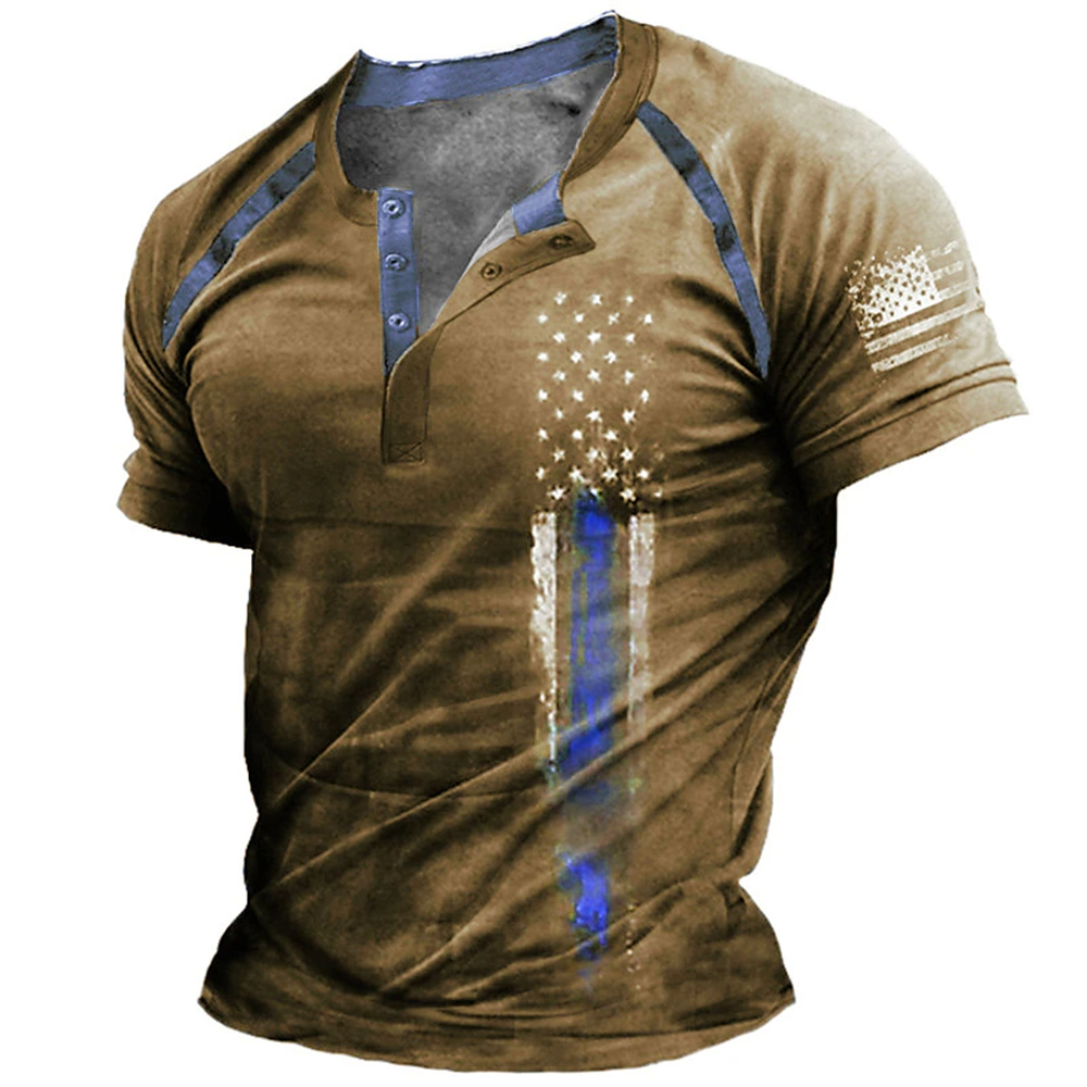Vintage Fashion Stores - Camisa Masculina Engraçada com Estampa 3D