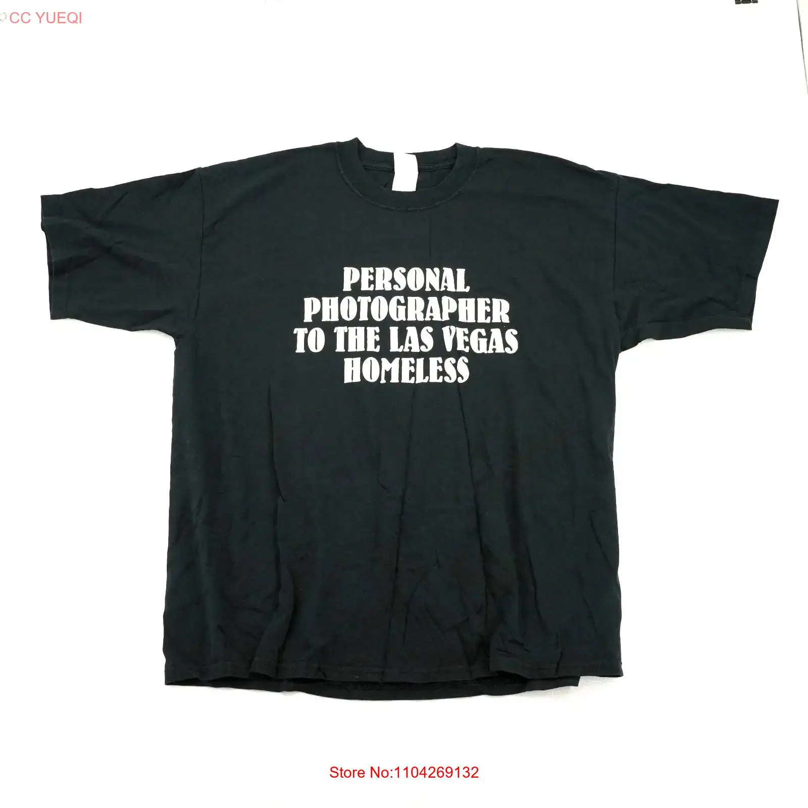 Vintage Fashion Las Vegas - Camiseta preta personalizada para fotógrafos em