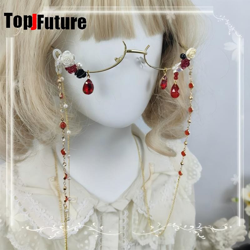 Vintage Fashion Glasses - Óculos femininos estilo Harajuku, subcultura Lolita,