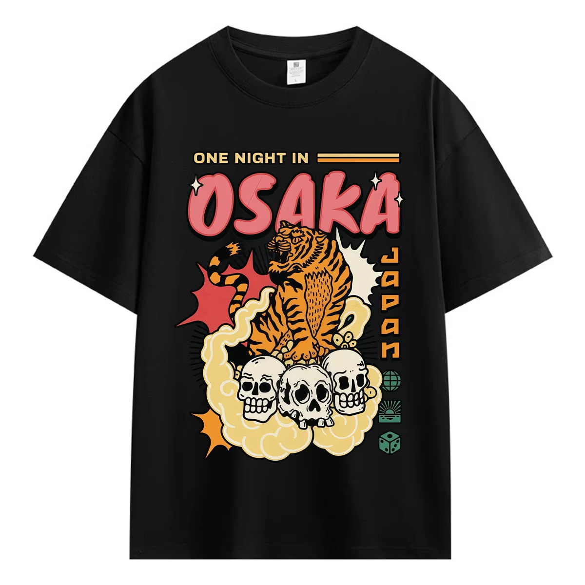 Vintage Fashion Osaka - Camiseta Estilo Japonês Uma Noite em