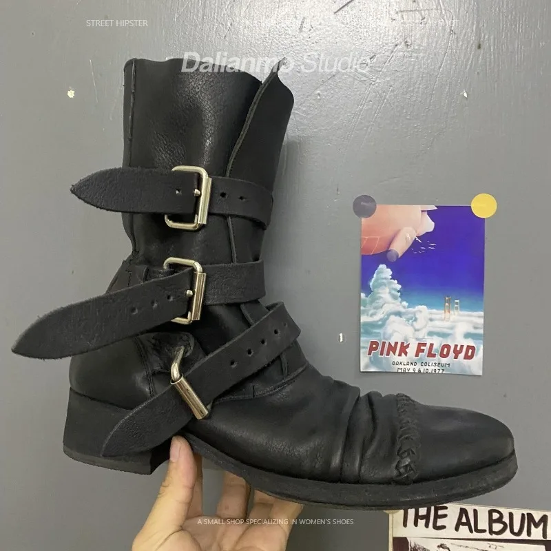 Moda masculina botas de couro  - Vintage Fashion For Mens avaliação e preço
