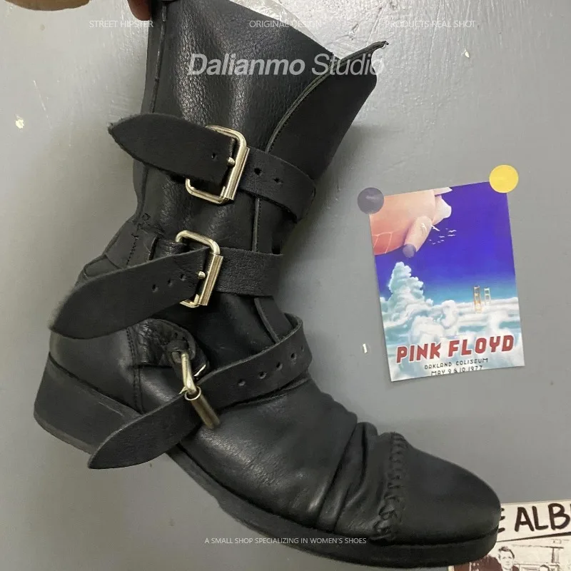 Moda masculina botas de couro  - Vintage Fashion For Mens avaliação e preço
