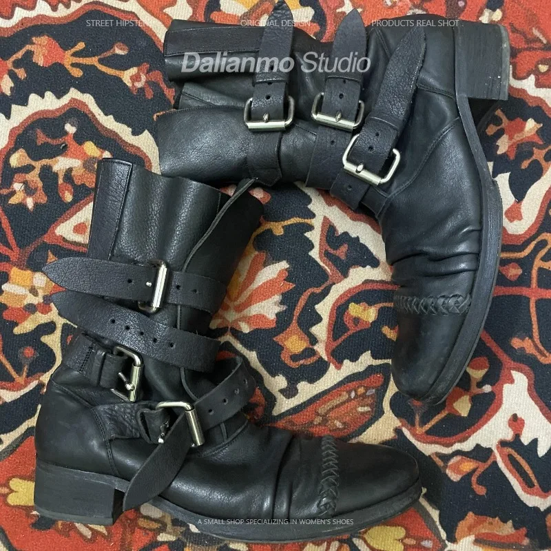 Moda masculina botas de couro  - Vintage Fashion For Mens avaliação e preço