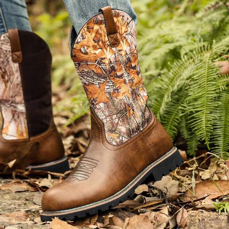 Botas de cowboy masculinas gót - Vintage Fashion For Mens avaliação e preço