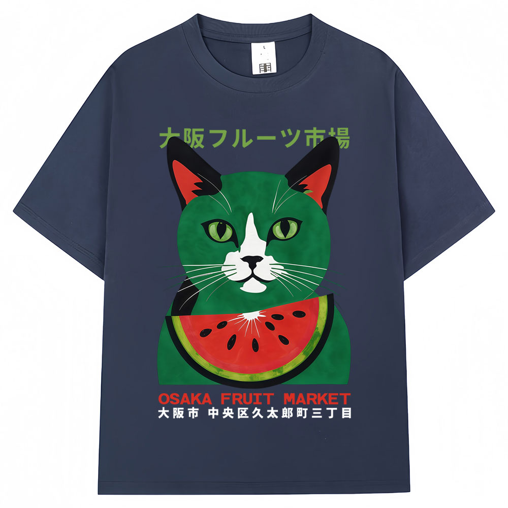 Camiseta Estampada Gato do Mer - Vintage Fashion Osaka avaliação e preço