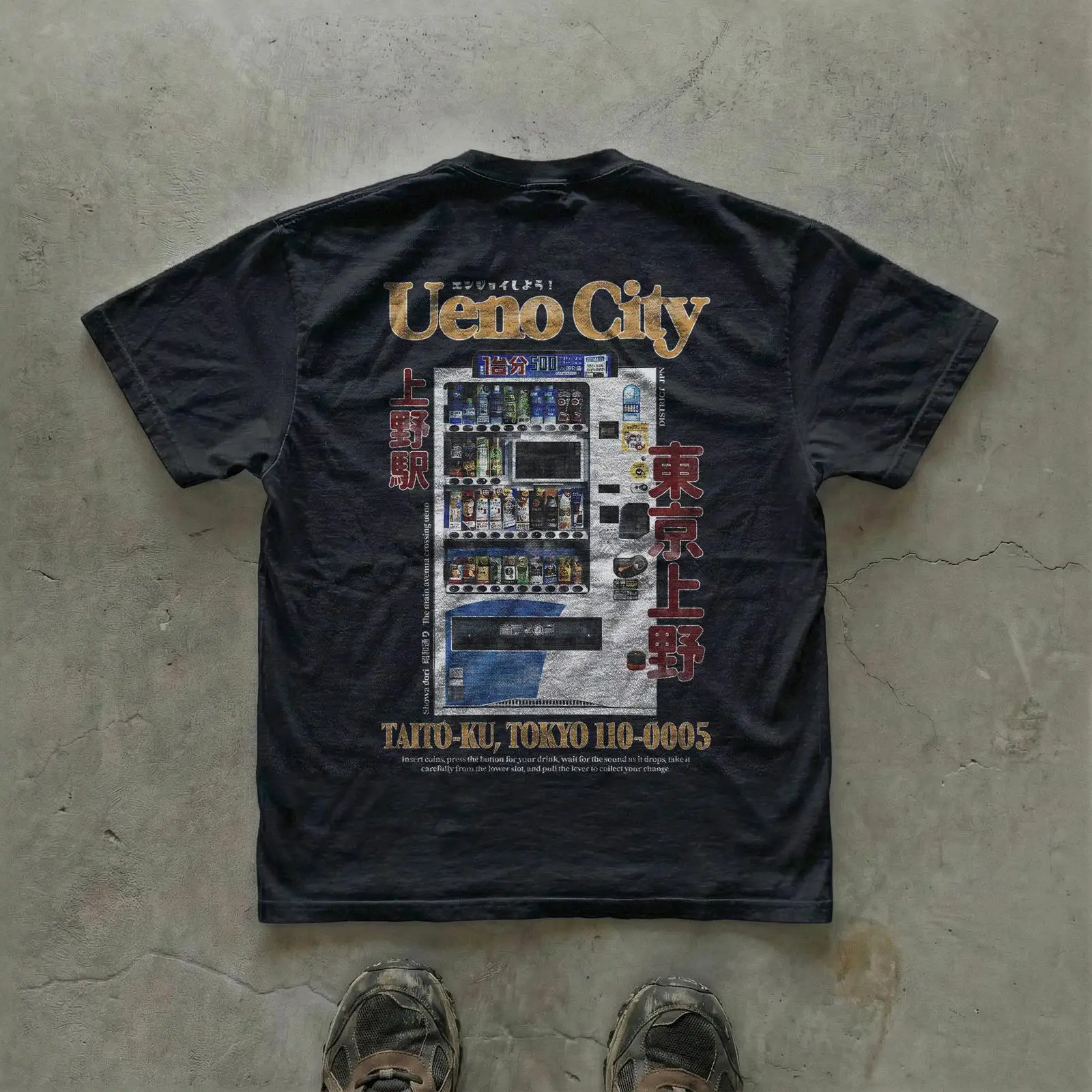 Camiseta Unissex Ueno City Reg - Vintage Fashion Tokyo avaliação e preço