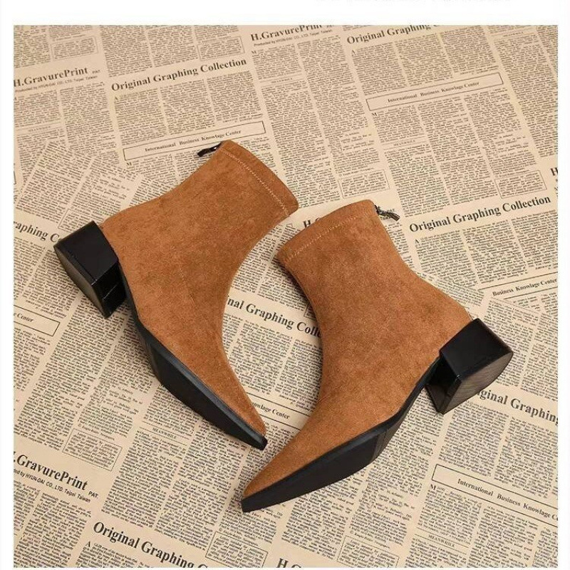 Novas Botas de Salto Baixo Fem - Vintage Fashion Rome avaliação e preço