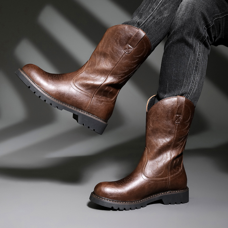 Moda masculina botas de cowboy - Vintage Fashion For Mens avaliação e preço