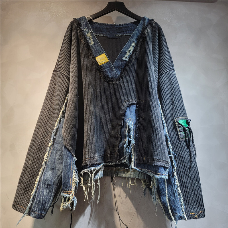 Whth moda feminina emendado de - Vintage Fashion Influencer avaliação e preço