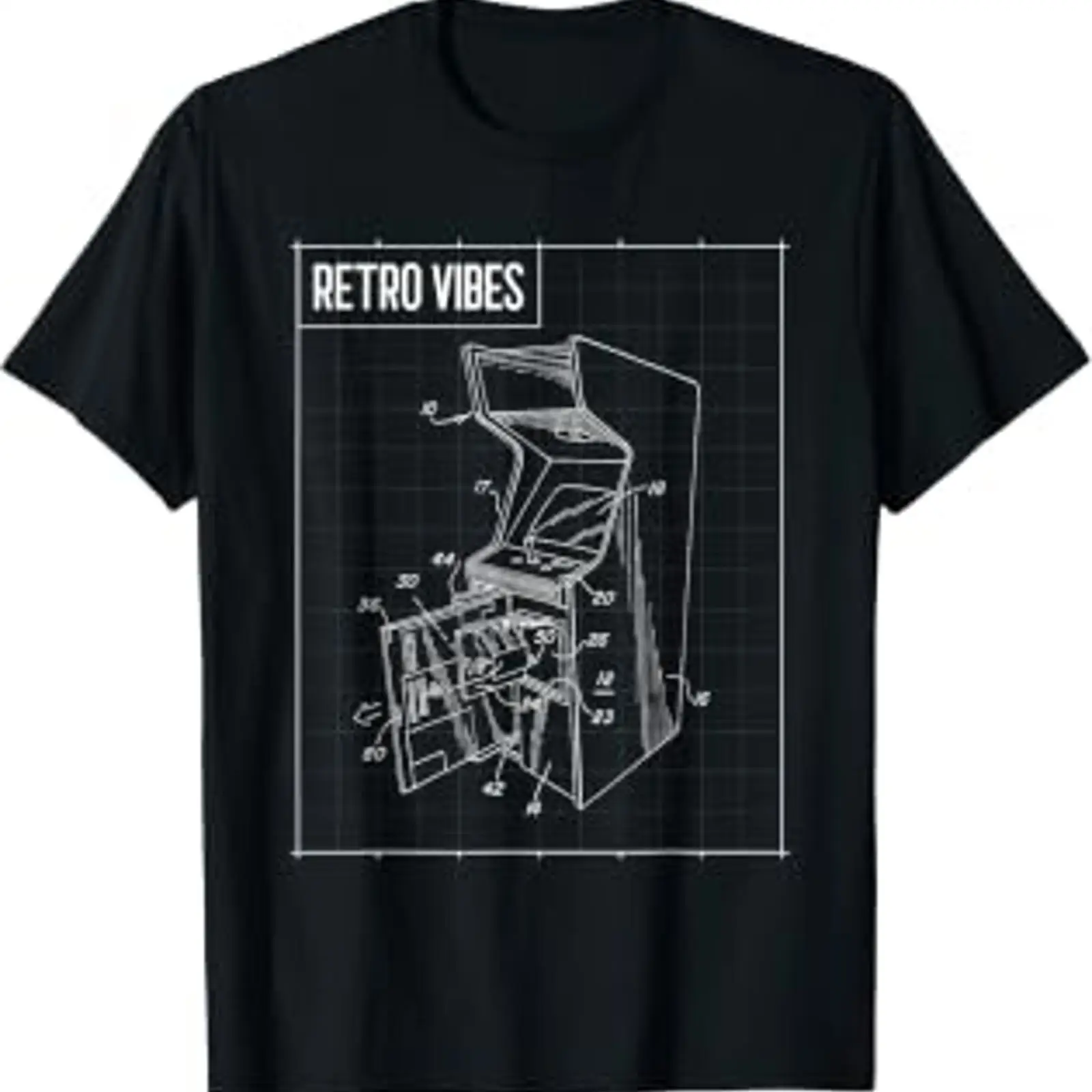 Camiseta Gamer de Arcade de Vi - Vintage Fashion Videos avaliação e preço
