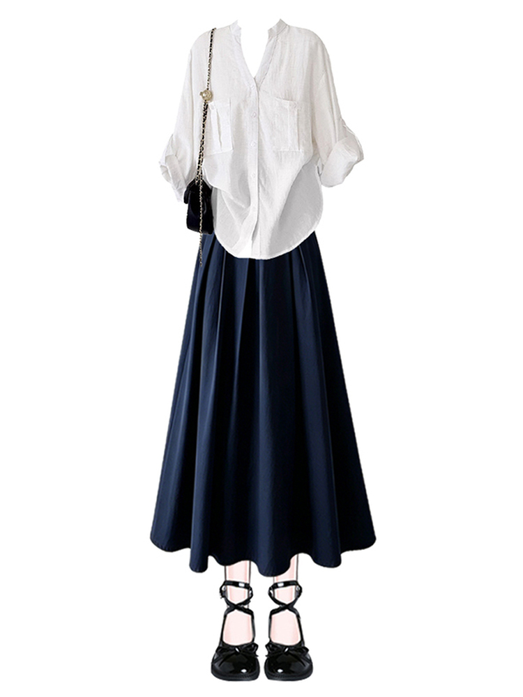 Camisa Casual de Manga Longa S - V Vintage Fashion avaliação e preço