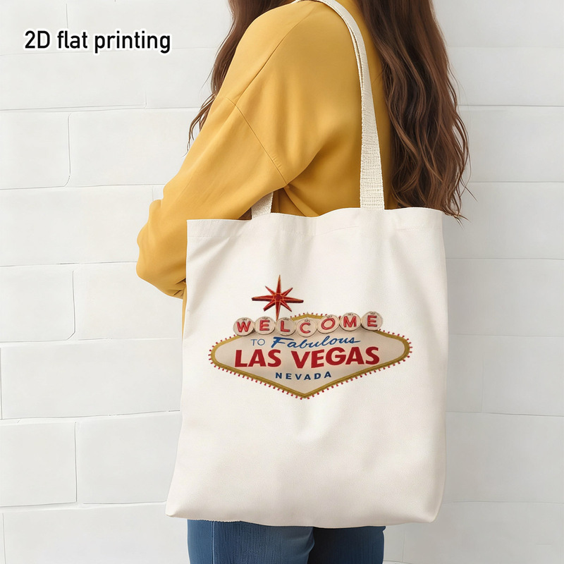 Uma sacola vintage com a inscr - Vintage Fashion Las Vegas avaliação e preço