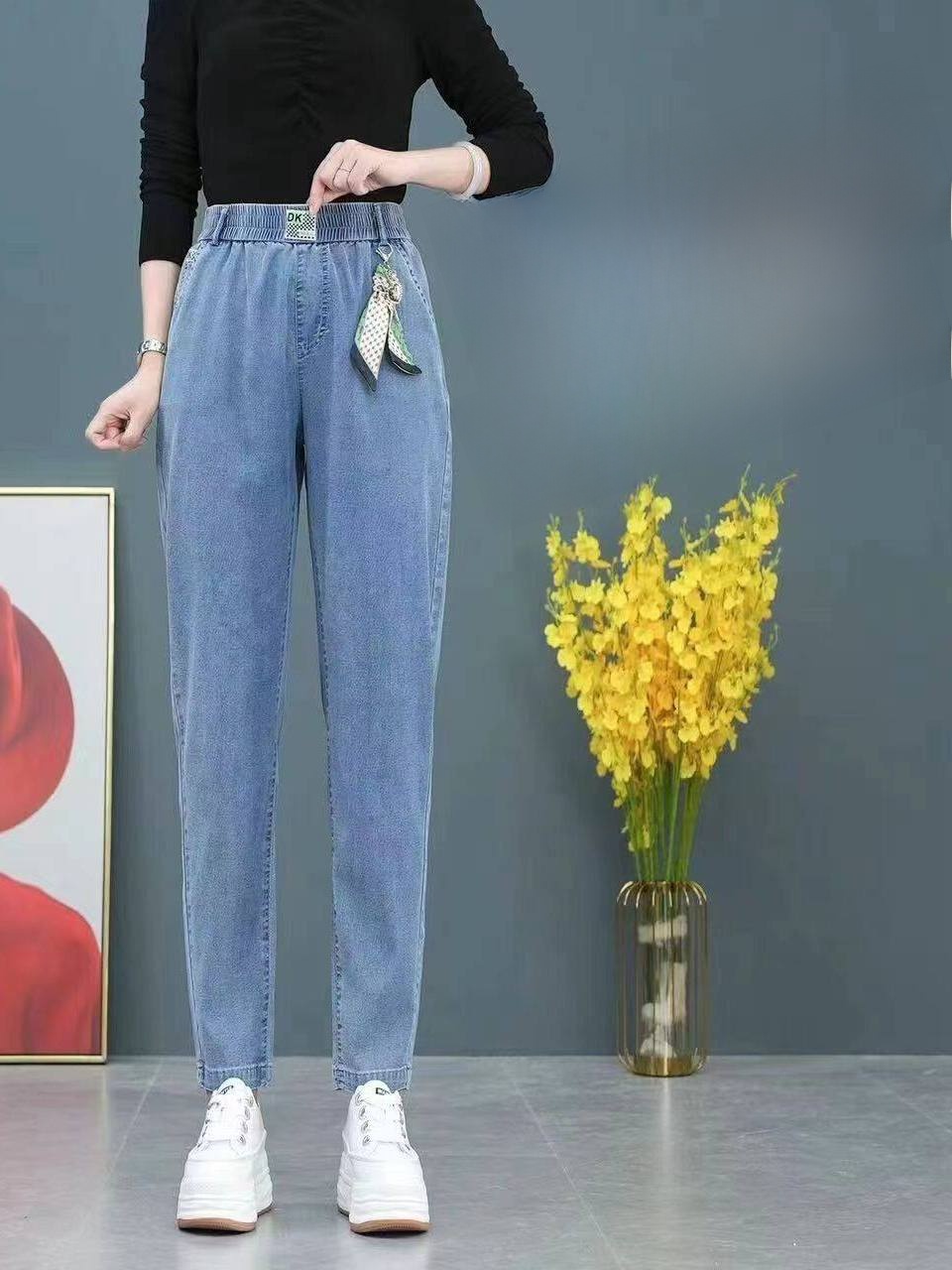 Calça Jeans Feminina de Cintur - Mom Jean High Rise avaliação e preço