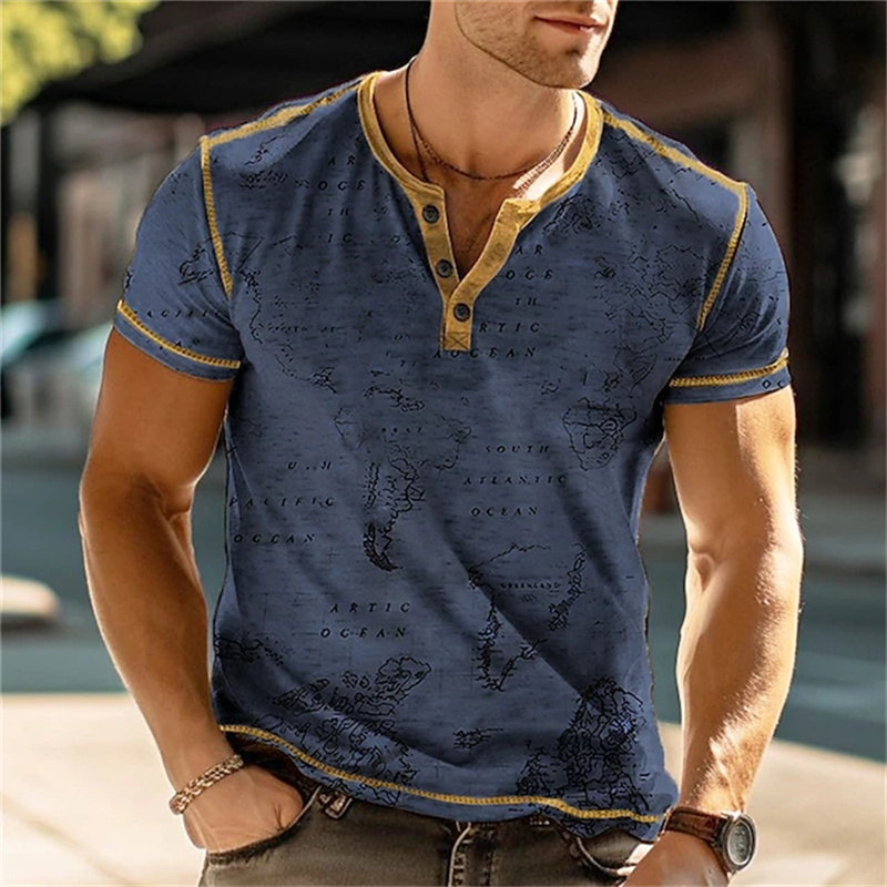 Camisas Masculinas Henry com E - Vintage Fashion For Mens avaliação e preço