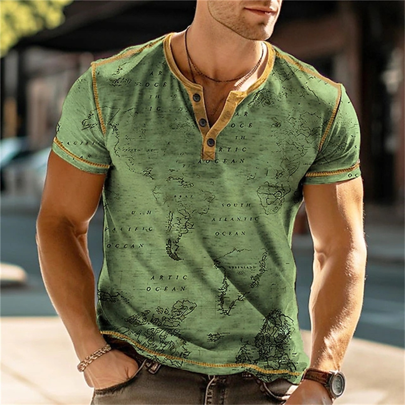 Camisas Masculinas Henry com E - Vintage Fashion For Mens avaliação e preço