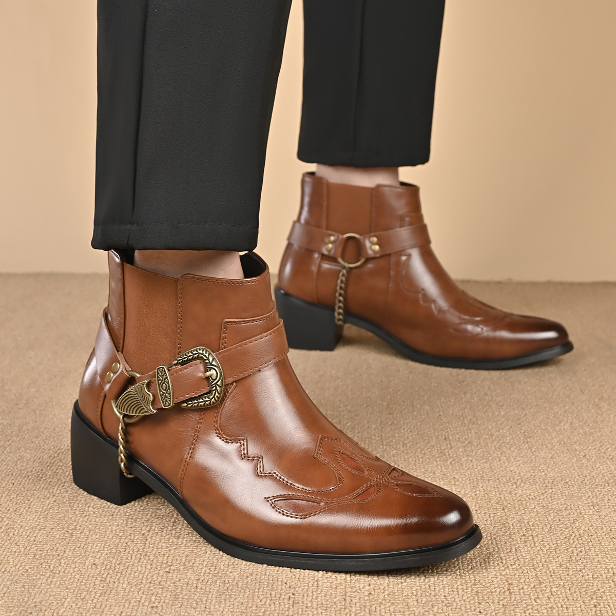 Botas Masculinas de Couro Vint - Vintage Fashion For Mens avaliação e preço