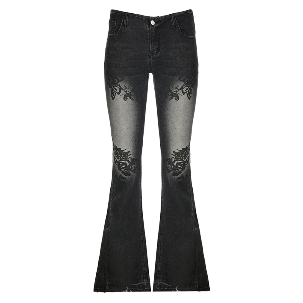 Streetwear flare jeans feminin - Mom Jean High Rise avaliação e preço
