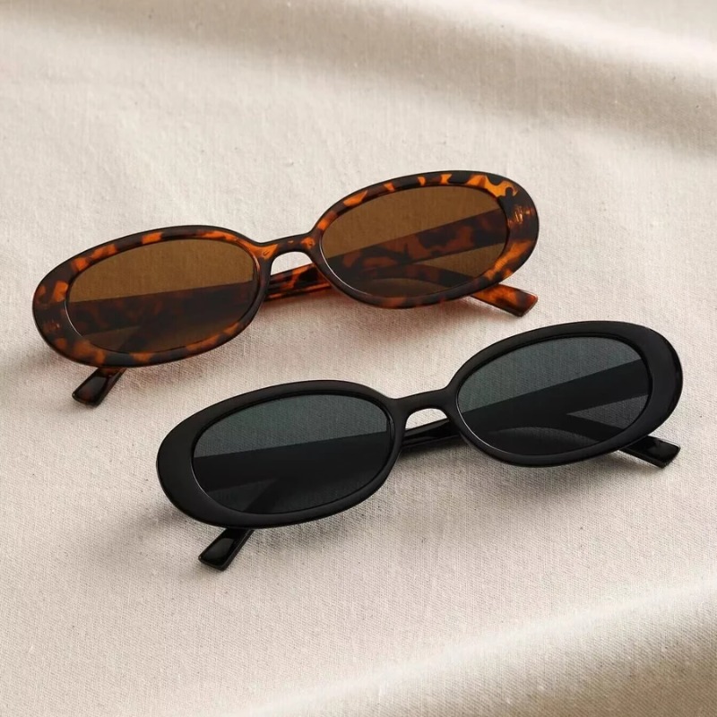 Óculos de sol ovais vintage fe - Vintage Fashion Glasses avaliação e preço