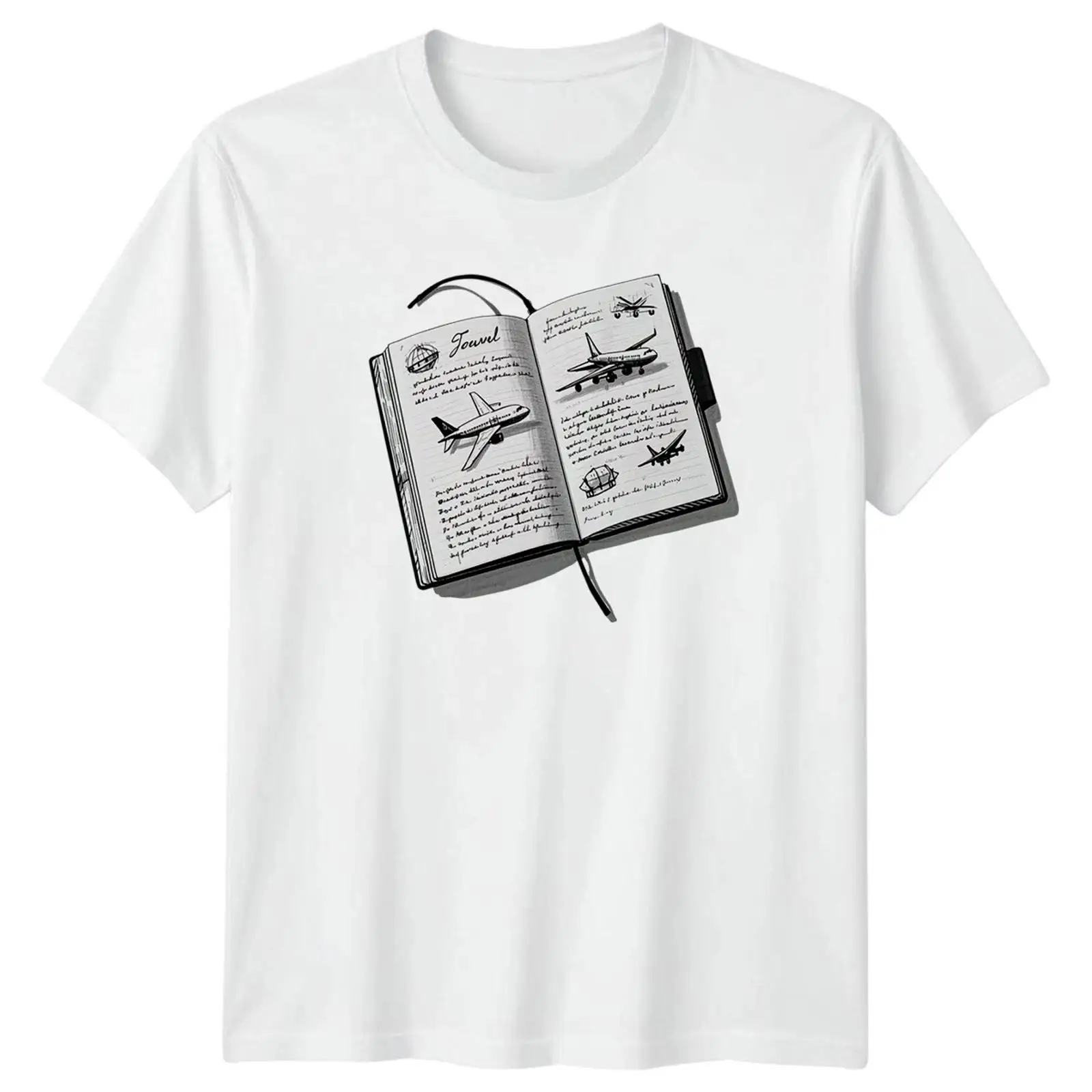 Camiseta com estampa de diário - Vintage Fashion Sketches avaliação e preço