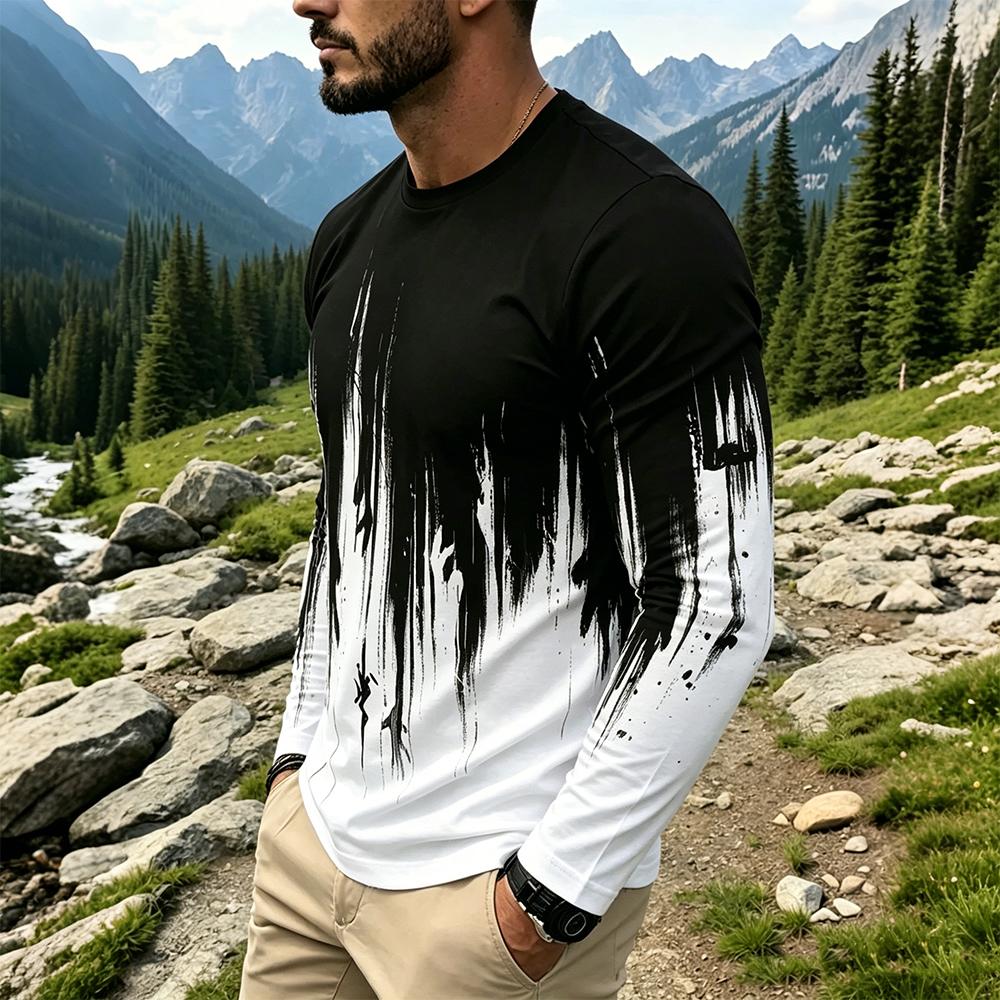 Camiseta Masculina de Manga Lo - Vintage Fashion For Mens avaliação e preço