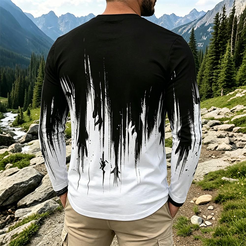 Camiseta Masculina de Manga Lo - Vintage Fashion For Mens avaliação e preço